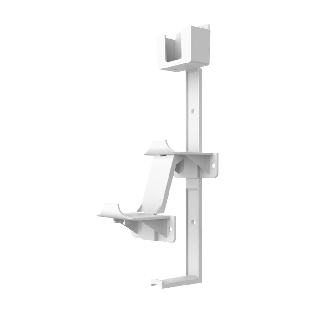 

Универсальный настенный кронштейн для игрового контроллера для PS5 PS4 Xbox Switch, держатель для гарнитуры, органайзер для хранения гарнитуры и пульта дистанционного управления белый