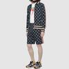 Gucci Side Contrast Striped Jacquard Shorts For Men Blue Men's 474632-X9V05-4245