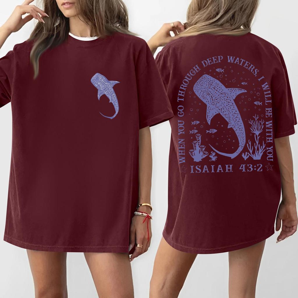 Women's Round Neck Printed Short-sleeved T-shirt Top