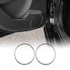 Door Loudspeaker Frame Trim Carbon Fiber For Fiat Panda 2003-2011 Car Loud Speaker Protector Ring Auto Decoration Accessories