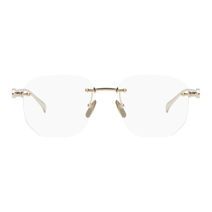 Gucci Logo Design Square Sunglasses Women sunglasses Gold GG1806O002 Dust Bag+Eyeglass Case (Random Color)