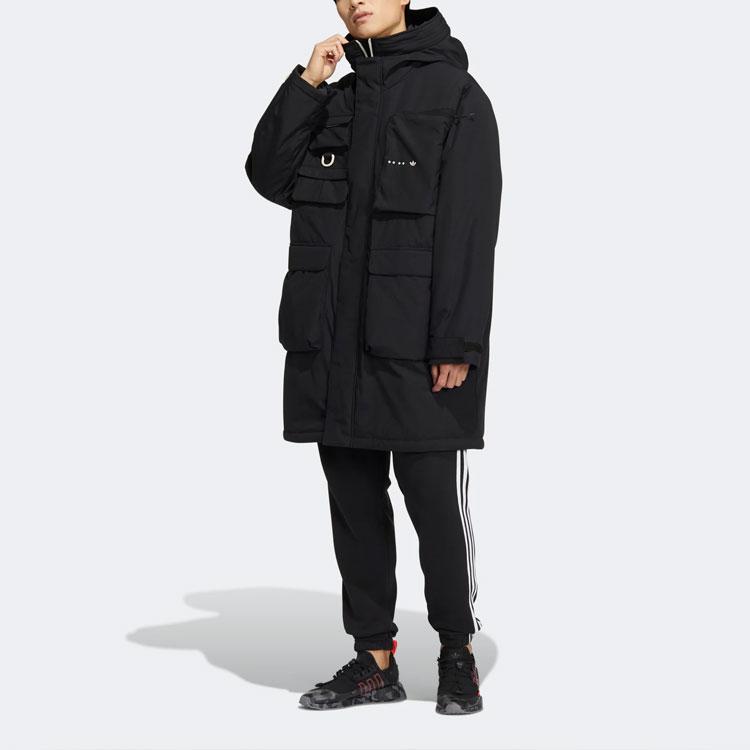 New Adidas Puffer Jacket Men's Black HS9459
