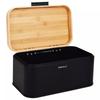 KINGHOFF KH-1735 Bamboo and Steel Bread Bin