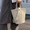 White Bucket Small Bag Women's 2025 New High-end Niche Design Texture Crossbody Portable Mini Commute To Work