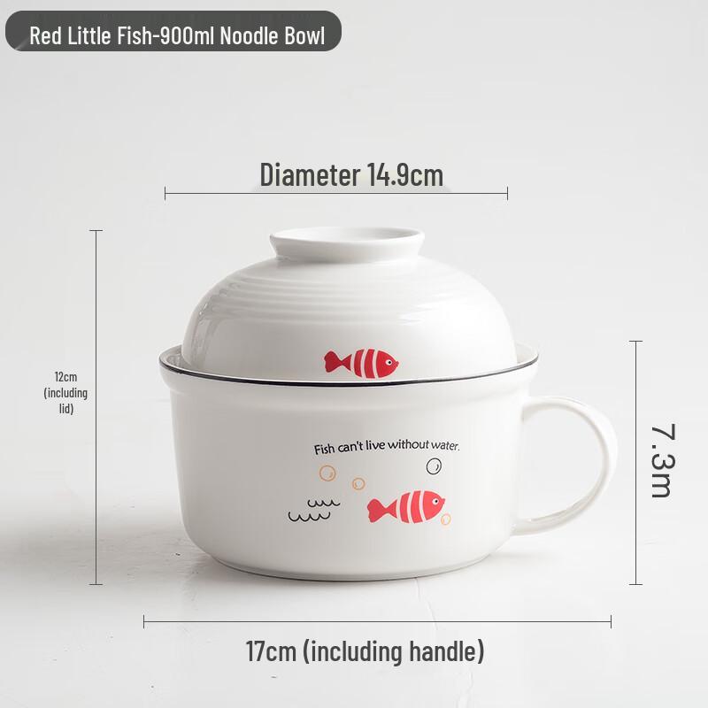 Naijiang Japanese Ceramic Microwaveable Noodle Bowl