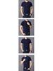 Men's Round Neck Cotton Casual T-Shirt - Solid Color Summer 2025
