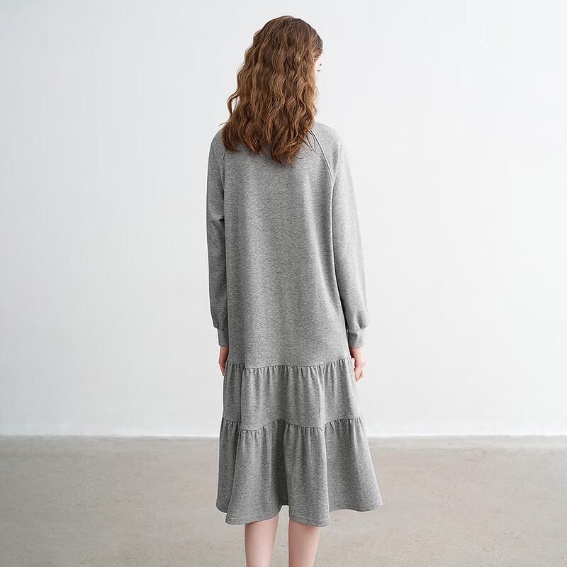Chuyu Women's Cotton Loose Sweatshirt Dress