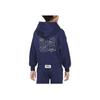 Nike Culture Of Basketball Logo Print Loose Hoodie Kids Hoodies Navy-Blue FD4014-410