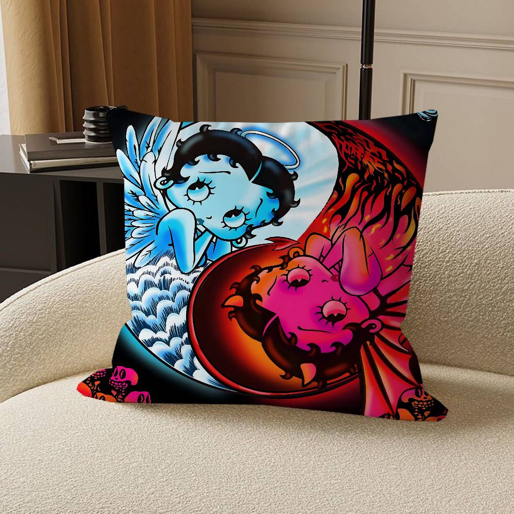 Cute B-Betty Boop Personalized Pillow Dust Cover Bedroom Kids Party Decoration Pillowcase Birthday Children Gift