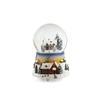 Castle In the Sky Crystal Music Box: Glowing Snowfall Ornament for Christmas & Children's Day