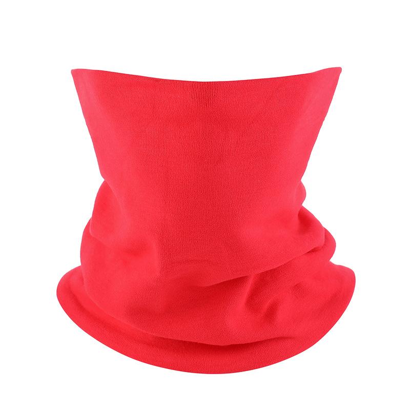 Winter Men's and Women's Pullover Neck Cover Autumn and Winter Thin Solid Color Fashion Cotton Neck Cover Scarf Neck Protection Pure Cotton Scarf