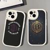 Bitcoin Phone Case Hard Leather For IPhone 14 13 16 Mini 15 14 11 12 Pro Max Plus Fundas