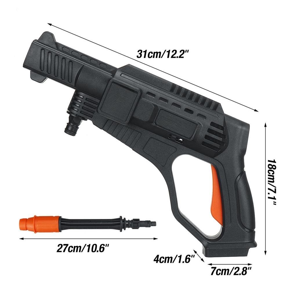 220V 70BAR High Pressure Car Washer Self Priming Sustain 80min Washing Wreless Car Wash Water Guns 22000mAh With Li-ion Battery