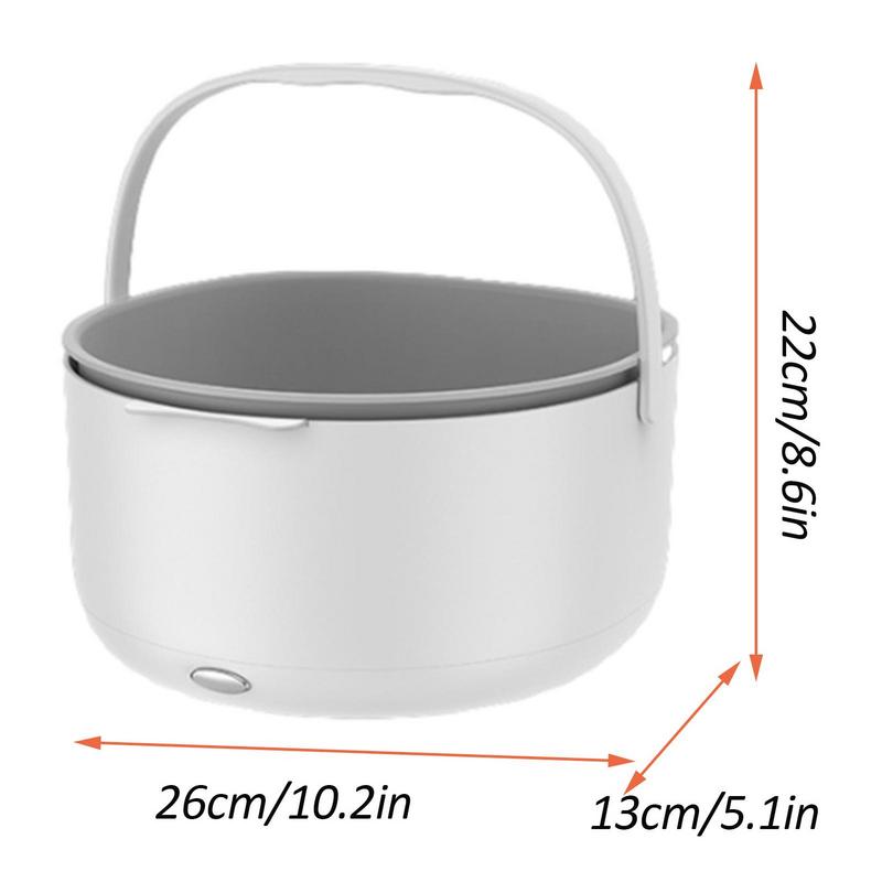 Fruit Ultrasonic Cleaner High Capacity Drain Grocery Basket Portable Fruit And Vegetable Cleansing Machine For Fruit Rice Bean