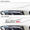 1Pcs Car Front Head Light Eyebrow 3D Sticker Decorator Sport Design For Toyota TRD Century Auris FCV Mirai Premio Yaris Camry