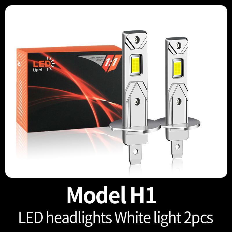 1PC/2PCS Canbus Turbo H7 LED 1:1 Size Lights Mini Head Lamp H4 HB2 9003 Car LED Headlight Bulbs H1 6500K White 12V for Cars