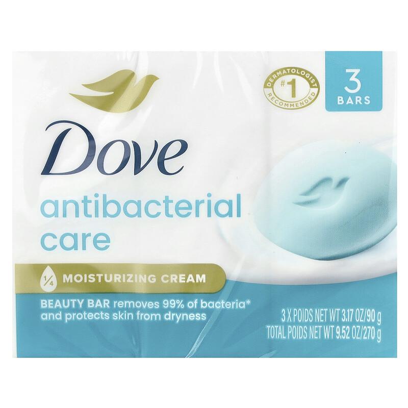Antibacterial Care, Beauty Bar Soap , 3 Bars, 3.17 oz (90 g) Each