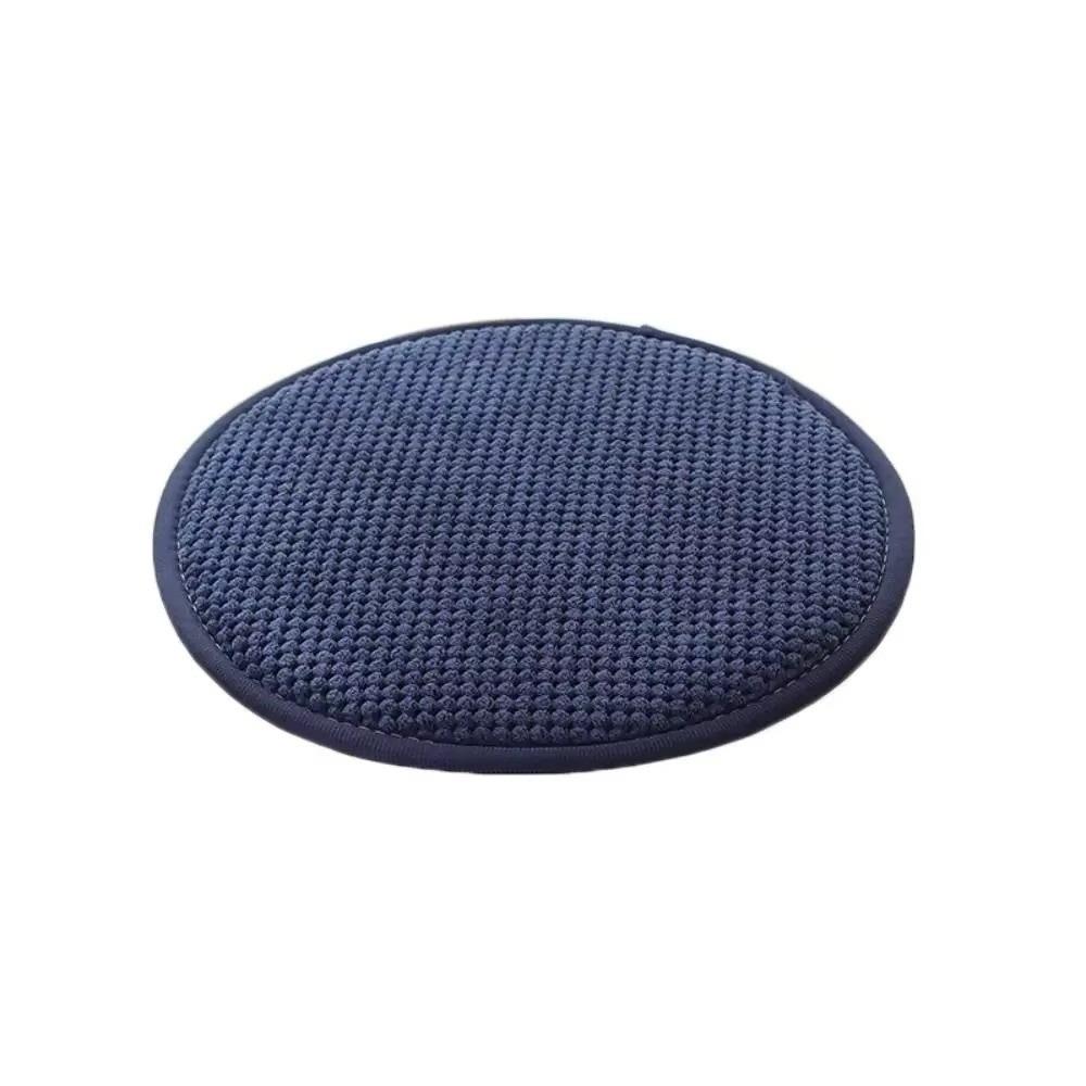 Cozy 25/35cm Seat Pad Solid Color Non-slip Chair Cushion Thick Warm Round Cushion Winter Season