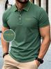 Men's Outdoor Casual Sports Lapel Polo Shirt with ITALIA Print, Breathable & Short Sleeve Versatile for Summer, Business, Daily Wear