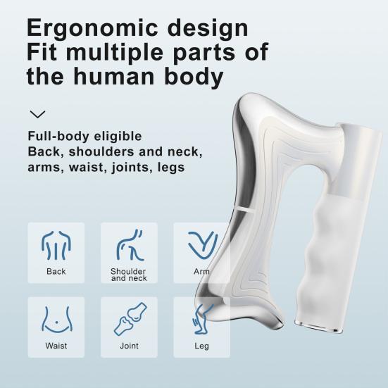 Electric Muscle Scraping Tool with 3 Modes LED Display Vibration Massage Scraper for Deep Tissue Relaxation Fast Charging Muscle Tension Relief Device