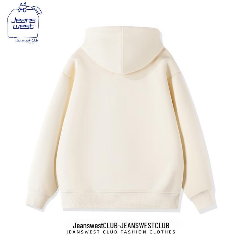 JEANSWEST CLUB Unisex Loose Fit Hooded Sweatshirt