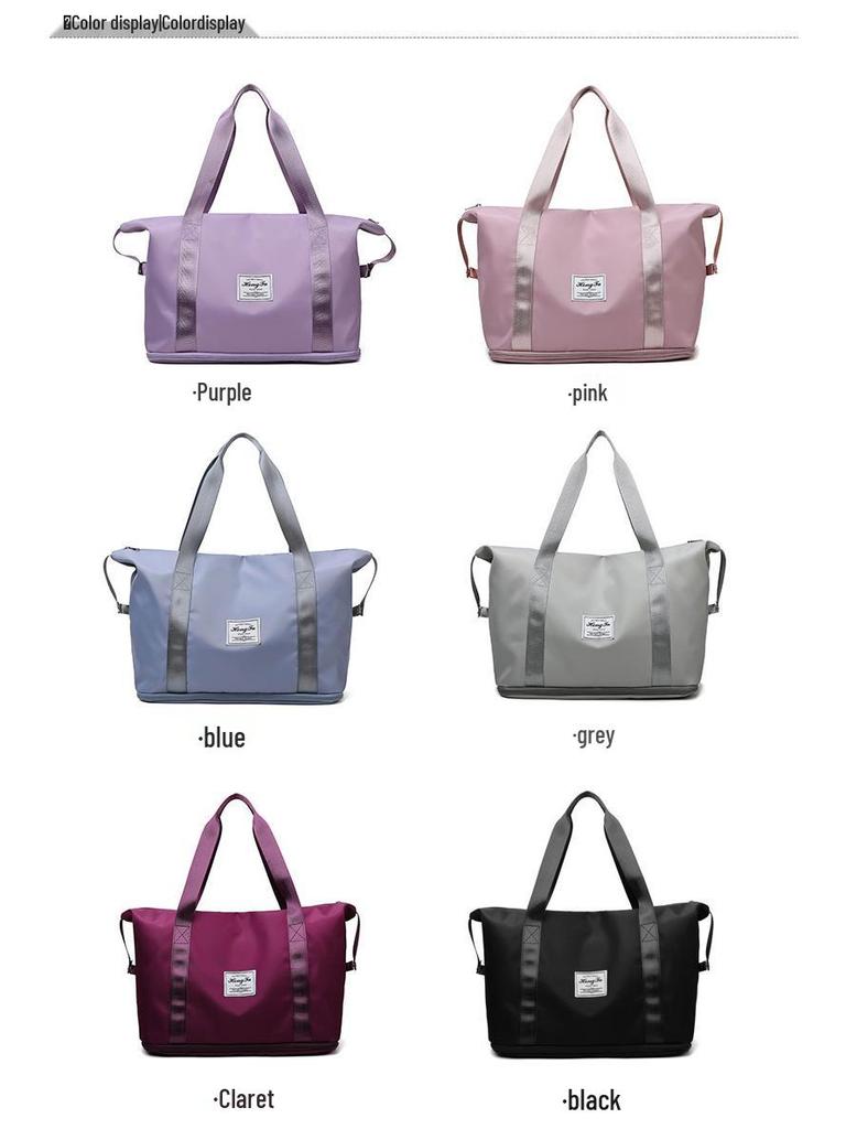 Women's Lightweight Waterproof Travel Duffle & Organizer Shoulder Handbag