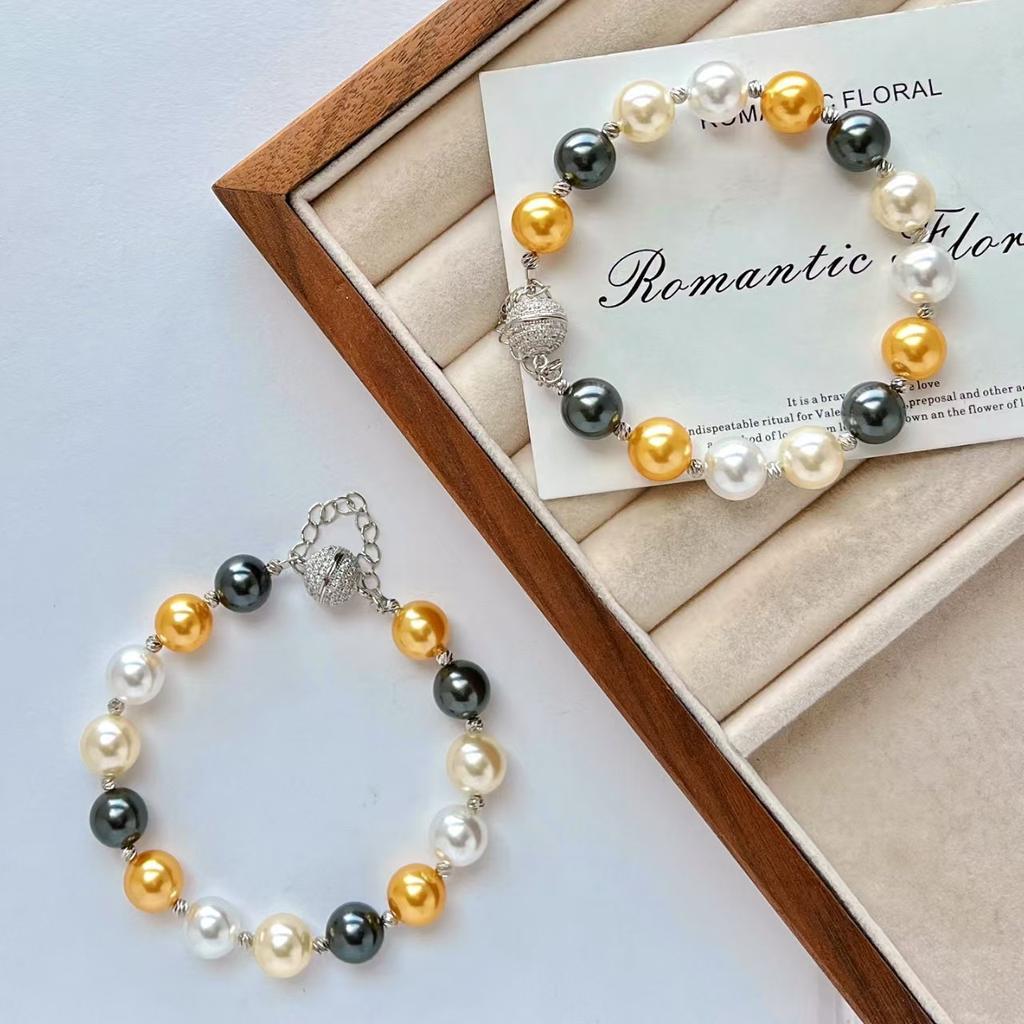 High Quality Retro Design Artificial Crystal Pearl Bracelet Bracelet