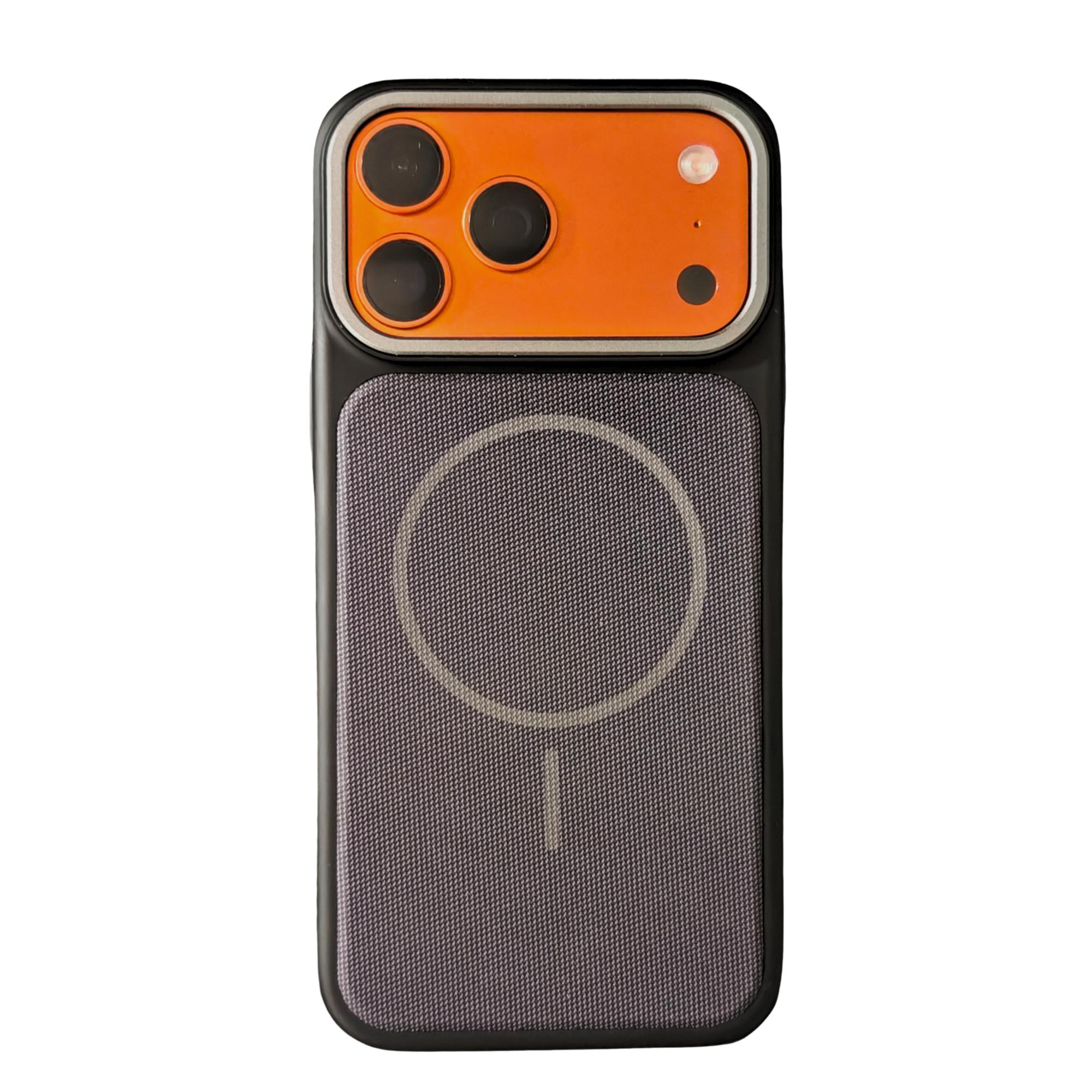 

High-end Skin Feel Tech Woven Magnetic Phone Case For IPhone17 16 15 14 13 12 Pro Max Air Plus Shell For Magsafe Card Slot Cover iPhone 16 Plus