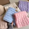 Korean Winter Fashion Versatile Solid Color Wool Blended Women's Scarf Warm High Quality Scarf Birthday Gift