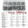 Hex Nuts And Bolt Set - 380 Pieces/120 Pieces, Durable M2 - M5 Metric Size, Universal Hardware Kit For Diy Projects And Repairs