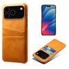For iPhone 17 Pro Max Case Dual Card Slots PU Leather+Hard PC Phone Cover