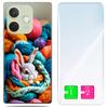 Etui Do Oppo A5 Pro Obudowa Foto Case Plecki Grafika Królik + Szkło 9H