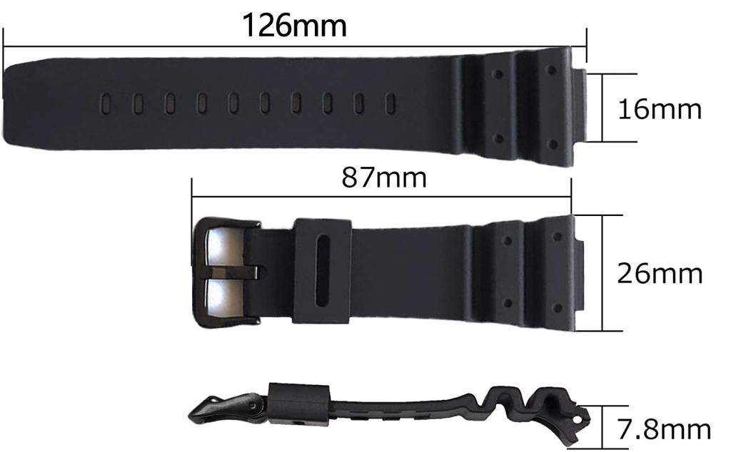 SOVSA Replacement Watch Strap Bar Tool DW-5600/5700/6900 GW-M5600/5610 Casio/G-Shock [Spring + Included]