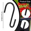 18Pcs S Hooks Plant Hangers Portable Heavy Duty Fence Tree Branch for Wind Chimes
