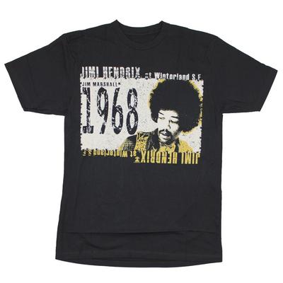 T-shirt da uomo Jimi Hendrix Winterland Vintage Nera