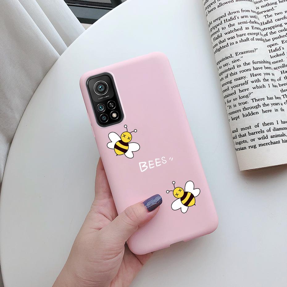 For Xiaomi Mi 10T Pro Case Cute Funda Silicone Matte TPU Soft Back protective Cover For xiaomi mi 10t 10tpro mi10T 10 t pro Case