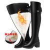 Coarse Heel Cotton Boots Women's Over-the-Knee Boots High Heel Boots Fleece Large Size Women's Boots Thickened Wool Riding Boots