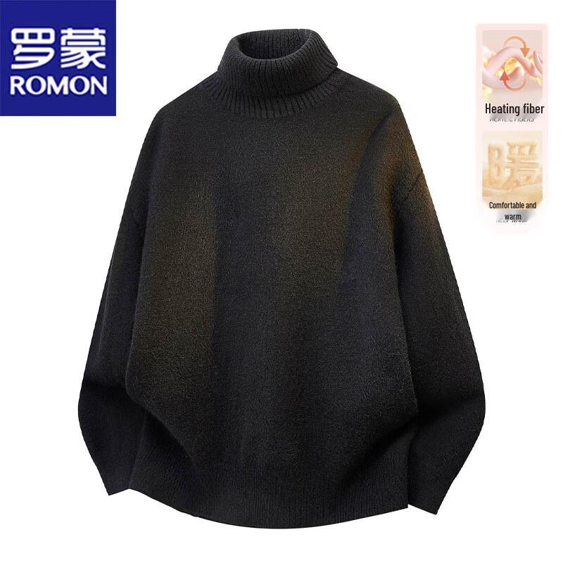 

ROMON Men s Autumn/Winter Semi-Turtleneck Knit Sweater M