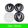 4 Bucăți 56mm Capac Central Butuc Roată Mașină Embleme Autocolante Accesorii Pentru Honda Civic FIT Accord Prelude CRV 5th City CRZ CRX Jazz Acura