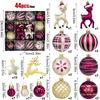 Electroplated Christmas Ornaments Festive Christmas Decoration Balls Christmas Ball Ornaments Painted For New Year Celebration