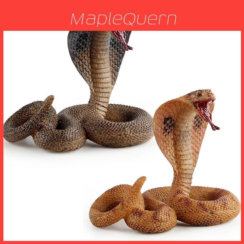 Realistic Pvc Cobra Model Snake For Home Decor With Vibrant Colors And Detailed Features