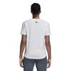 Adidas Performance Sid Vibe Letter Fashion Comfortable Short Sleeve T-Shirt Women Tops White DJ1616