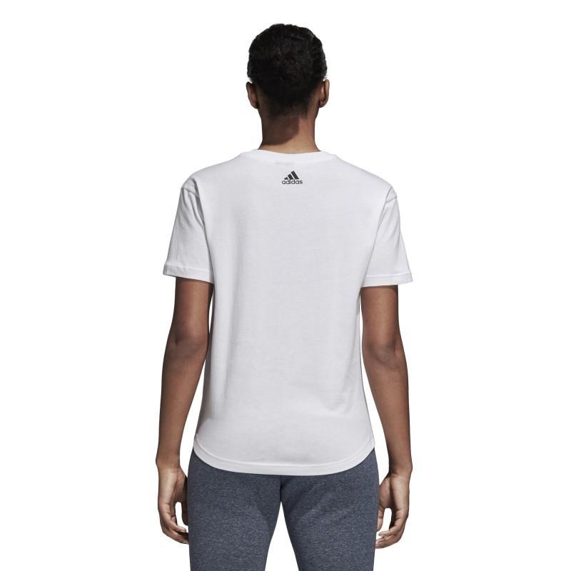 Adidas Performance Sid Vibe Letter Fashion Comfortable Short Sleeve T-Shirt Women Tops White DJ1616