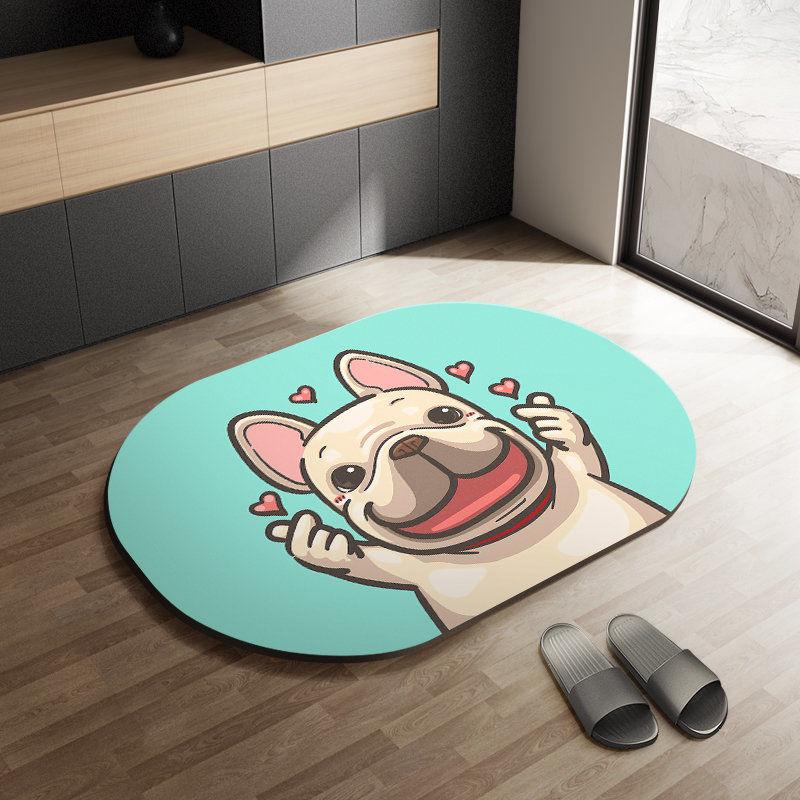 

Bixin диатомовая грязь коврик для пола туалетный коврик для пола ванная комната ванна водопоглощение нескользящий дверь туалета быстросохнущий придверный коврик 40X60cm 15.7X23.6in