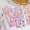 1/4Pcs DIY Decor Stickers Stereoscopic Cute Animals Fart Peach Stereo Relieve Stress Decals Cartoon 3D Relief Sticker Supplies