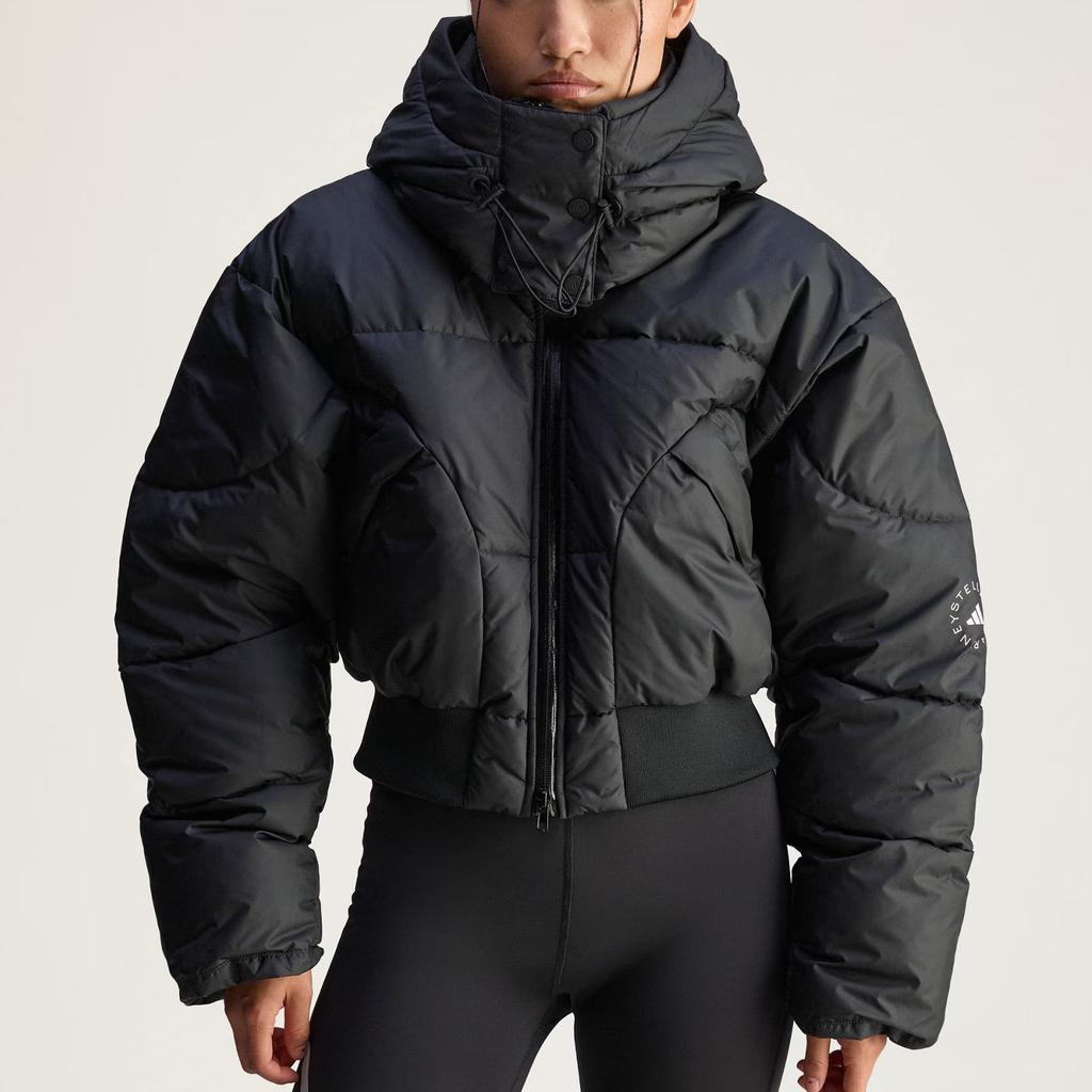 Adidas Stella McCartney FW25 Short Warm Sports Loose Zipper Cotton Jacket Women Jacket JW2027