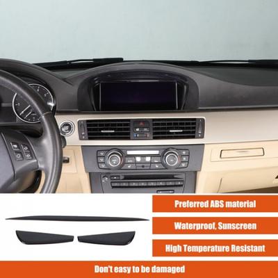 Glossy Black Navigation Screen Trim Sticker For BMW 3-Serie E90 E91 E92 05-12