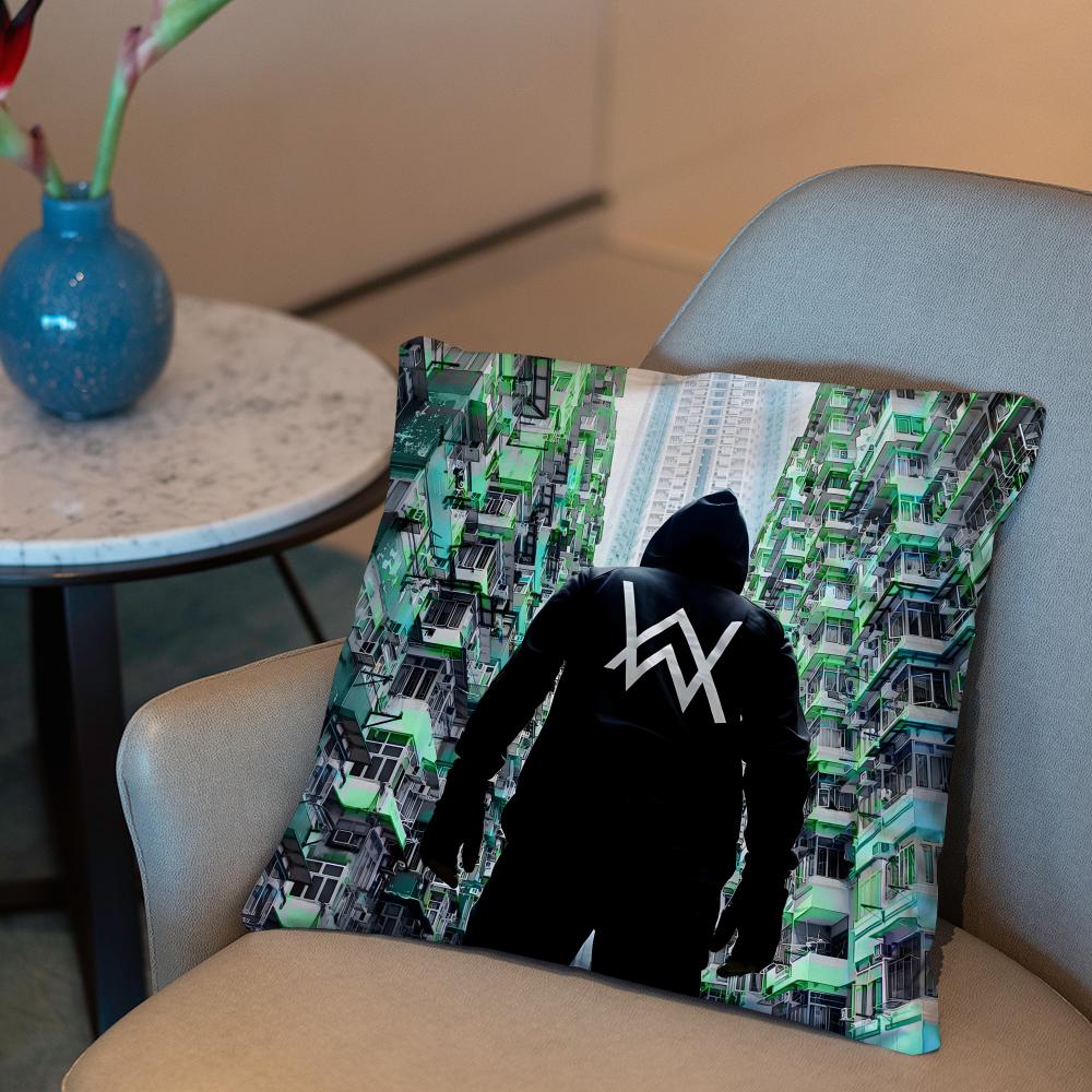 Popular Singer A-Alan Walker Cushion Cover 2-in-1 Reversible Plush Pillow Cover | Car/Sofa/Bed | Perfect Gift