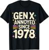 1978 Birthday Vintage 78 Tshirt Print Original Design Gifts T Shirts Streetwear Casual Unisexs Clothing Ropa Hombre