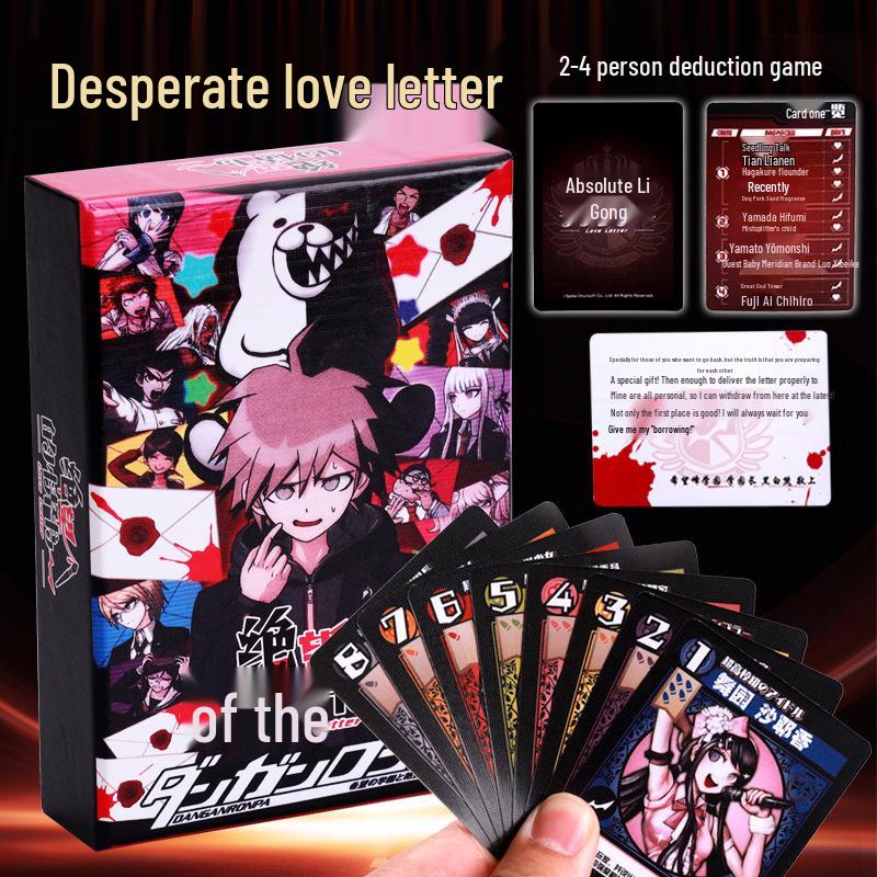 Verzweifelter Liebesbrief: Danganronpa-inspiriertes Deduktionskartenspiel für 2-4 Spieler